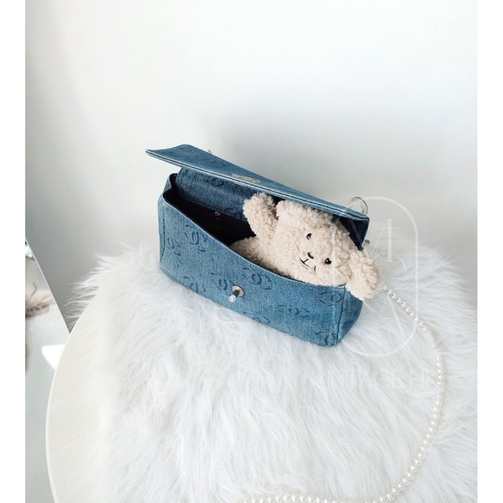 Chanel vintage denim classic flap bag