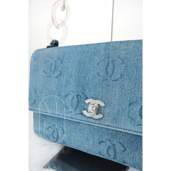 Chanel vintage denim classic flap bag