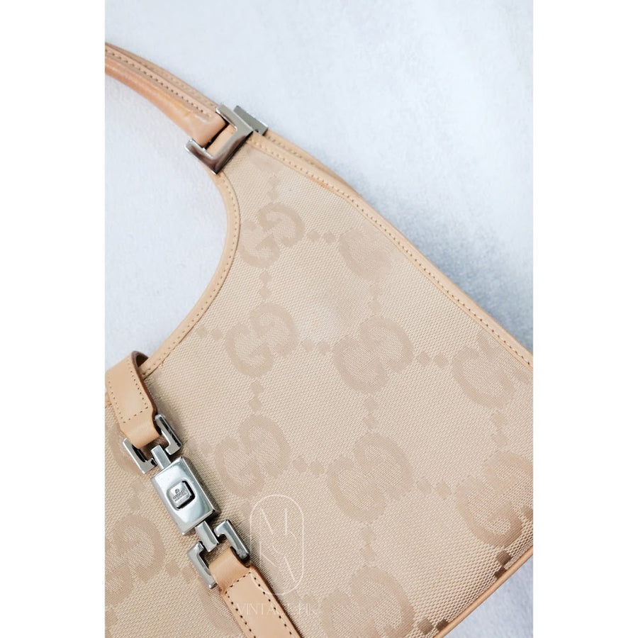 Gucci vintage GG Jackie small bag （beige）