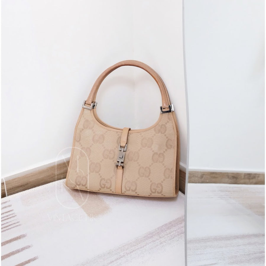 Gucci vintage GG Jackie small bag （beige）