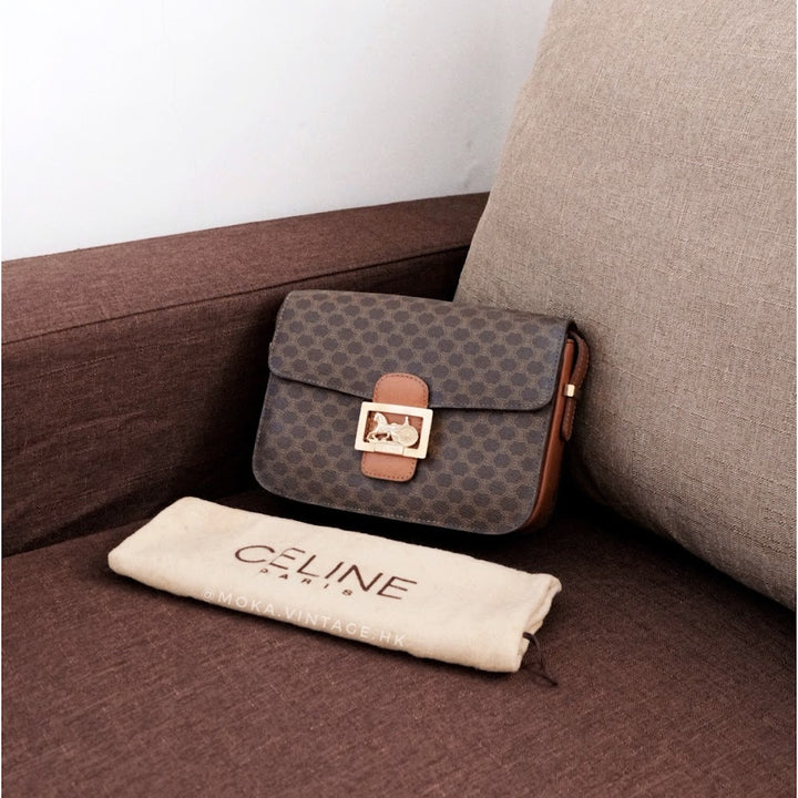 Celine Macadam Horse Carriage Shoulder Bag